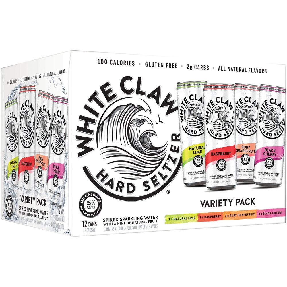White Claw Seltzer Flavor No. 3 Variety 12pk 12oz Can 5.0% ABV - Delivered  In As Fast As 15 Minutes